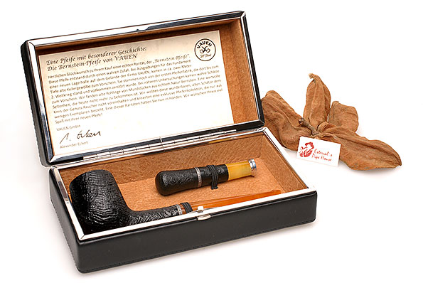 VAUEN Amber-Set Pipe Sand black with Tamper